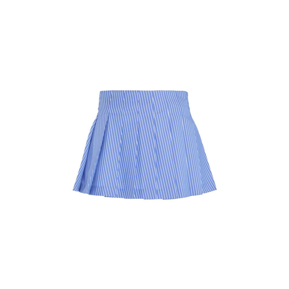 The Frankie Shop Blue & White Striped Mini Skirt